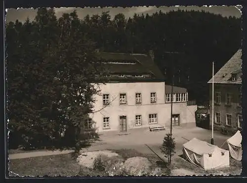 AK Markersbach /Erzgeb., Reichsbahn-Kinderferienlager Nietzschhammer