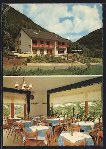 AK Boppard /Rh., Restaurant-Pension Haus am Wald, Kyffhäuserweg, Innenansicht