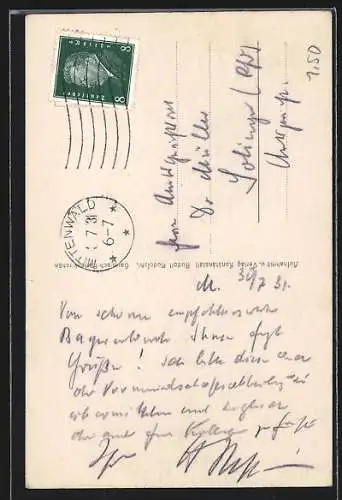 AK Mittenwald, Unterer Markt mit Bücherstube Leitzbibliothek