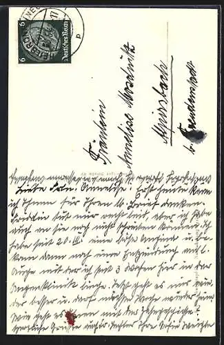 AK Heilbronn a. N., Strassenpartie mit Kaiser`s-Geschäft und Kilianskirche