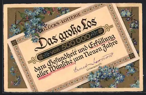 AK Glücks-Lotterie, Das grosse Los