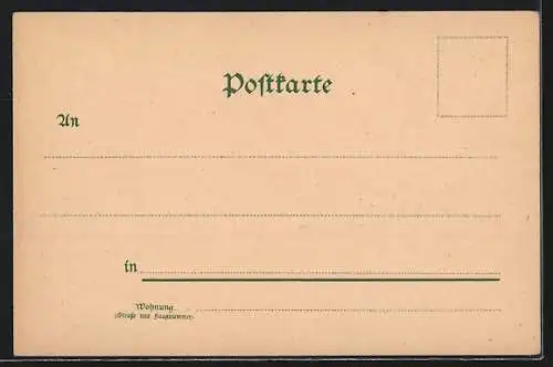 AK Gute Nacht, Frauenköpfe in Blüten