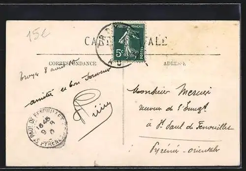 AK Legagneux sur Biplan R. Sommer, Flugzeug