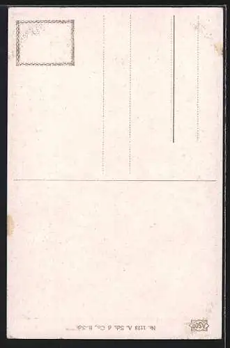 Künstler-AK Liebespaar mit Handspiegel, Wie gefall ich Dir?