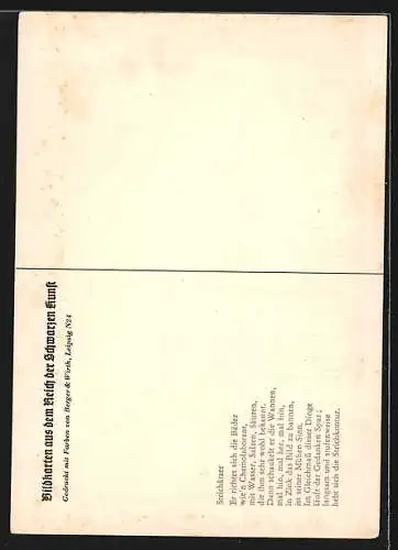 Künstler-AK Der Strichätzer, Buchdruck