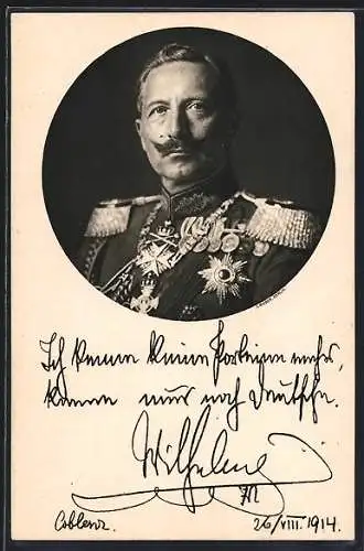 AK Kaiser Wilhelm II. von Preussen