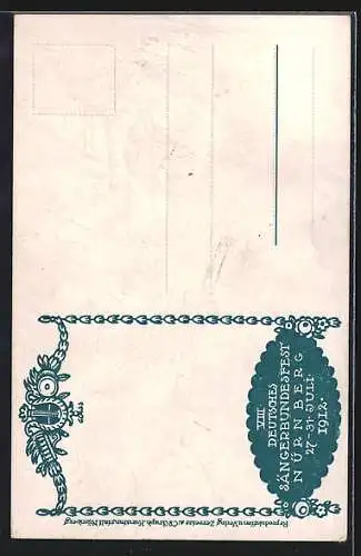 AK Nürnberg, Sängerfest 1912, Meistersinger bei der Probe