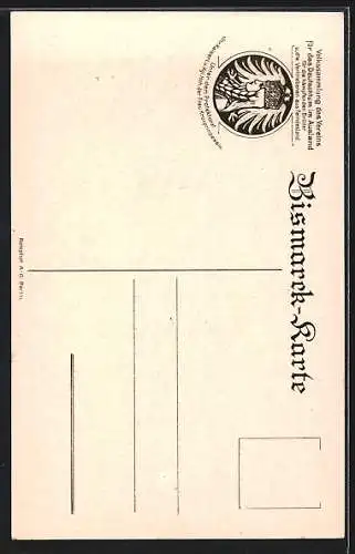 AK Otto von Bismarck, Gemalt von Lenbach 1888