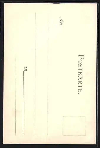 Künstler-Lithographie Karl Mutter: Nürnberg, Vestner Turm mit Passanten