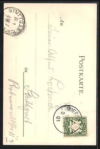 Künstler-AK K. Mutter: Nürnberg, am Heidenturm