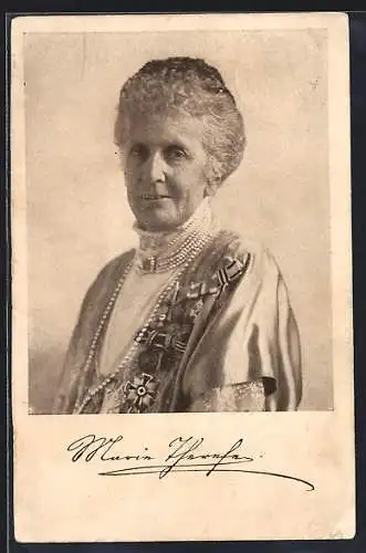 AK Königin Maria Therese von Bayern als Greisin