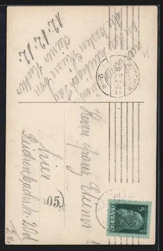 AK Prinzregent Luitpold von Bayern in Uniform mit Orden