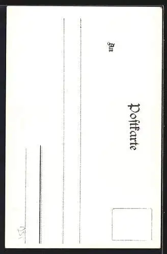 AK Schöne junge Frau versucht ihre helle Kleidung vor dem Regen zu schützen