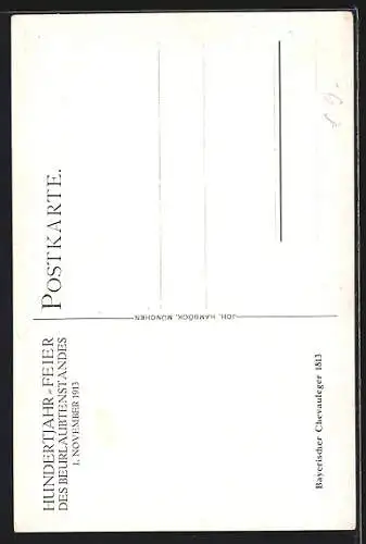 Künstler-AK Angelo Jank: Bayerischer Chevauleger reitet zum Angriff