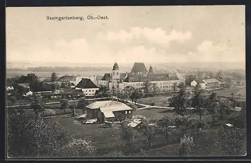 AK Baumgartenberg, Ortsansicht aus der Vogelschau