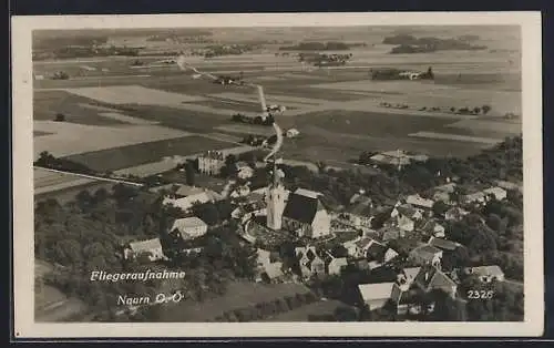 AK Naarn, Fliegeraufnahme des Ortes