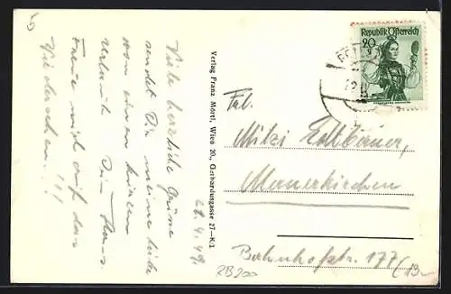 AK Peilstein, Gasthaus von Carl C., Kirche und Strassenpartie