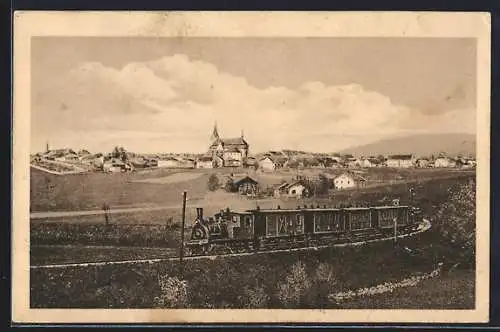 AK Aigen-Schlägl, Eisenbahn vor dem Ort