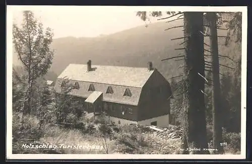 AK Schwarzenberg am Böhmerwald, Holzschlag, Stift Schlägl`sches Touristenhaus, Pächter L. Wöss
