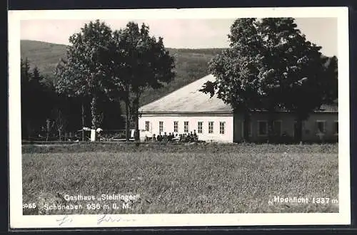 AK Schöneben, Gasthaus Steininger im Sonnenschein