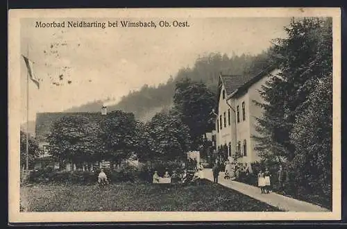 AK Bad Wimsbach-Neydharting, Moorbad, Ortspartie