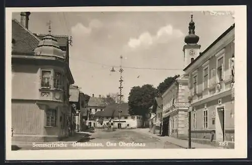 AK Offenhausen /Oberdonau, Strassenpartie mit Geschäften