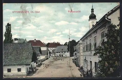 AK Offenhausen, Platzansicht aus der Vogelschau