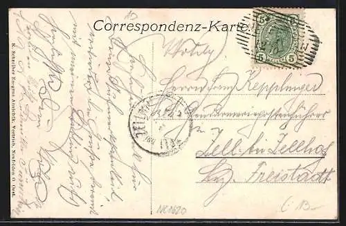 AK Neufelden, Geschäft von Gottfried A. in der Reichsstrasse