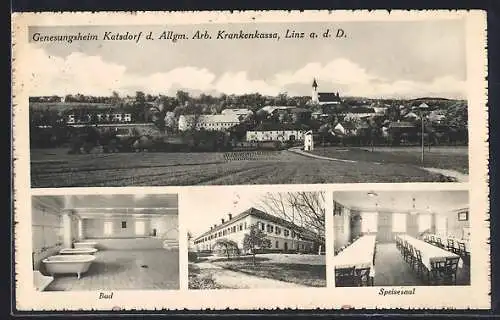 AK Katsdorf, Genesungsheim d. Allg. Arb. Krankenkassa, Bad und Speisesaal