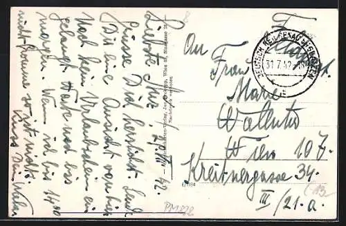 AK Neudorf am Kasparberg, Ortsansicht aus der Vogelschau