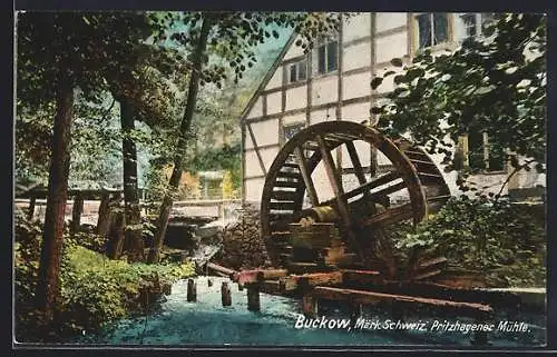 AK Buckow / Märk. Schweiz, Pritzhagener Mühle