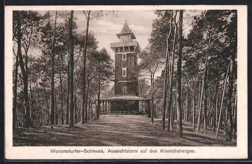 AK Woltersdorf / Mark, Aussichtsturm auf dem Kranichsbergen