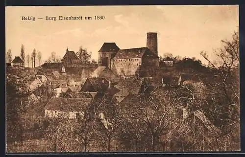 AK Belzig, Burg Eisenhardt um 1860