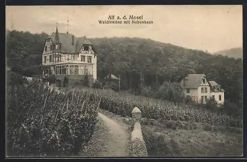 AK Alf a. d. Mosel, Hotel Waldfrieden mit Nebenhaus