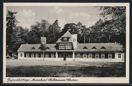 AK Chorin, Blick auf die Jugendherberge Bernhard Kellermann