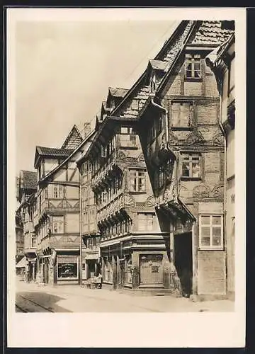 Foto-AK Deutscher Kunstverlag, Nr. 40: Braunschweig, Flohwinkel, Eulenspiegelhaus