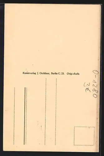 AK Bernau / Mark, Turm mit Storchennest