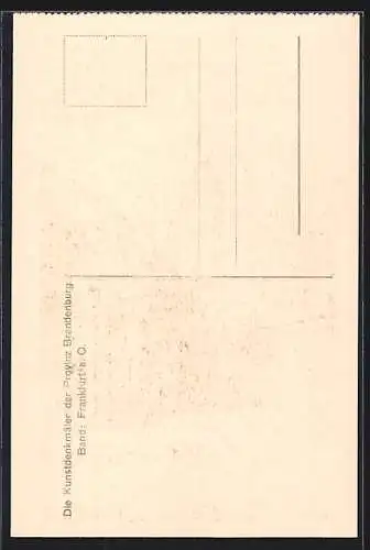 AK Frankfurt a. O., Lienauhaus, Innenansicht mit Modellschiff