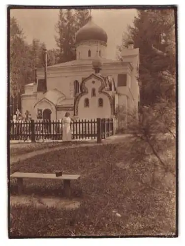 3 Fotografien Ansicht Abramzewo, Erlöserkirche, Hochaltar