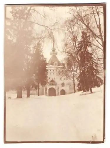 3 Fotografien Ansicht Abramzewo, Erlöserkirche, Hochaltar