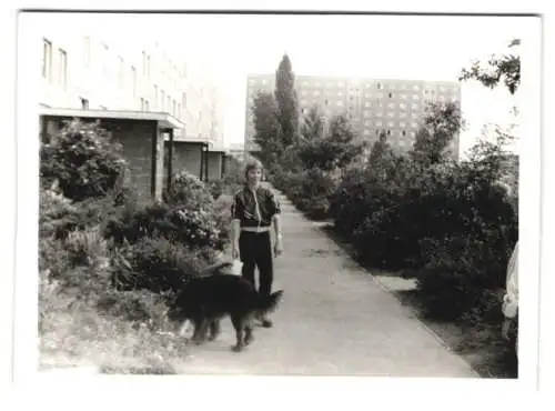 3 Fotografien Ansicht Berlin-Marzahn, Trabant, Hauseingang Heinrich-Rau-Strasse 118, Plattenbau, Leben in der DDR