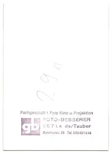 Fotografie Besserer, Lauda / Tauber, Ansicht Lauda / Tauber, Richtfest und anbringen der Turmspitze St. Jakobus Kirche