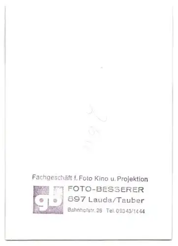 Fotografie Besserer, Lauda / Tauber, Ansicht Lauda / Tauber, Richtfest und anbringen der Turmspitze St. Jakobus Kirche