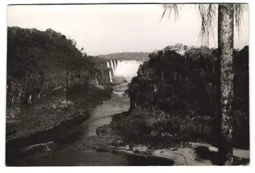 3 Fotografien unbekannter Fotograf, Ansicht Misiones / Argentinien, Iguazu Wasserfälle um 1933