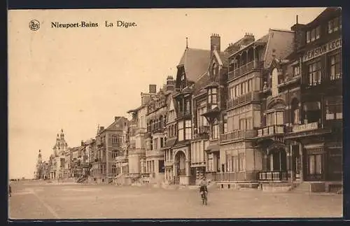 AK Nieuport-Bains, La Digue, Panorama