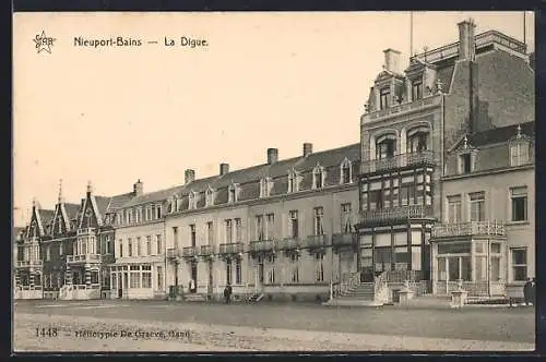 AK Nieuport-Bains, La Digue