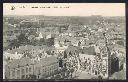 AK Nivelles, Panorama (Cote Nord) et Palais de Justice