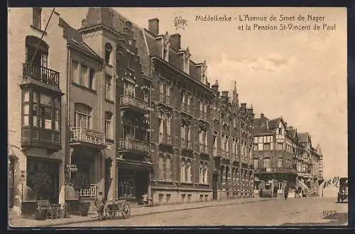 AK Middelkerke, L`Avenue de Smet de Nayer et la Pension St-Vincent de Paul