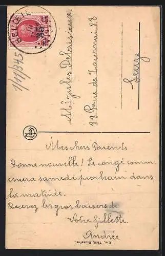 AK Beloeil, Ellignies Ste Anne, Pensionnat des Soeurs de St. Francois de Sales, Entree du bosquet