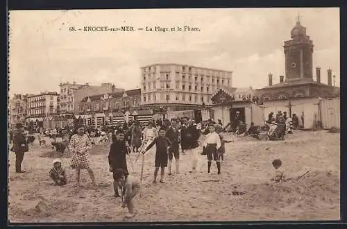 AK Knocke-sur-Mer, La Plage et le Phare